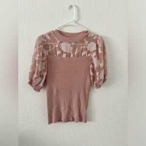 Dusty pink floral top